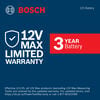 Bosch 12V Max 12V 3Ah Lithium Ion Power Tool Battery Pack, small image number 5