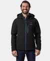 ORORO Men's 4-Zone Heated Classic Jacket Black & Blue 3XL NC, small image number 1