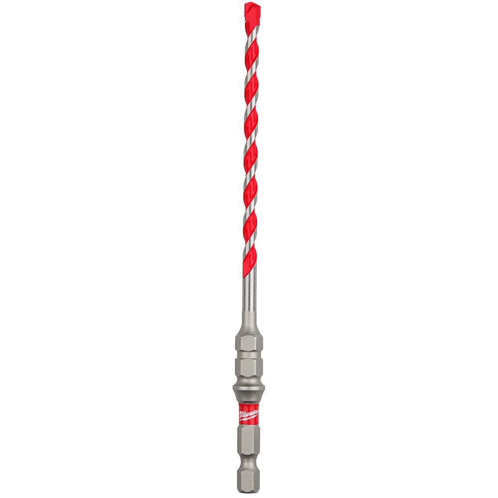 Milwaukee 3/16inch x 6inch SHOCKWAVE Carbide Hammer Drill Bit for Concrete Screws, large image number 1