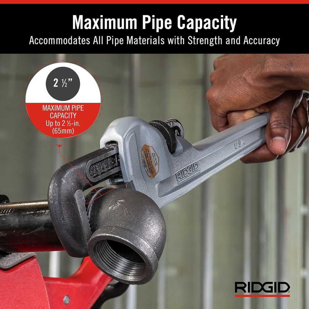 Ridgid 10 Inch, 14 Inch, 18 Inch, and 24 Inch Aluminum Pipe Wrench Bundle, large image number 16