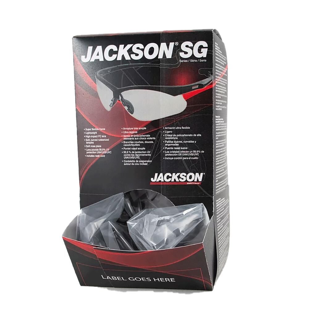 Jackson Safety Glasses Anti Scratch Coating 2.0 Magnification Clear Lens Black Frame, large image number 6