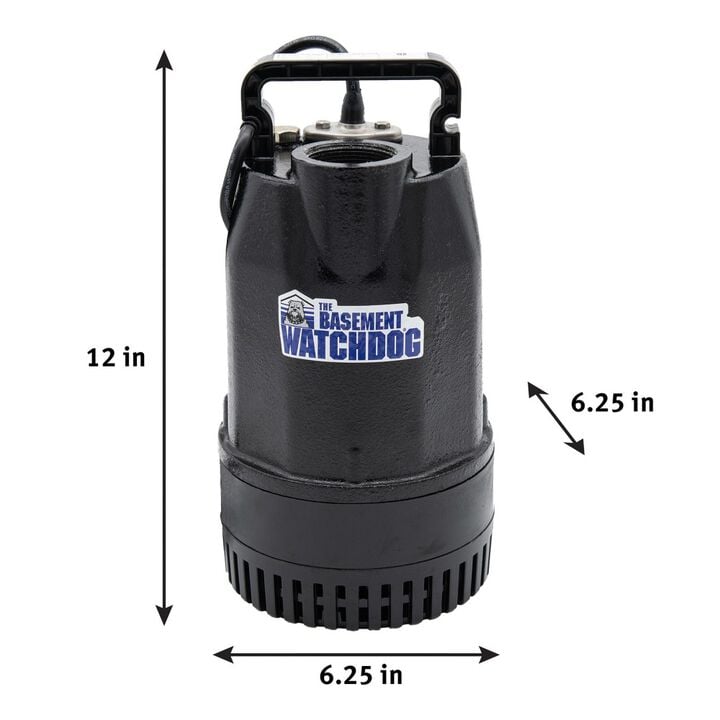 The Basement Watchdog 1/2HP 73.3 GPM PSC Water Cooled Motor AC Submersible Sump Pump, large image number 4