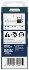 Bosch 3/4in x 3/4in Carbide Tipped Hinge Mortising Router Bit, small image number 4