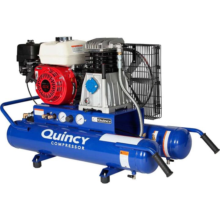 Quincy Wheelbarrow Air Compressor 5.5HP 8 Gallon Honda Engine