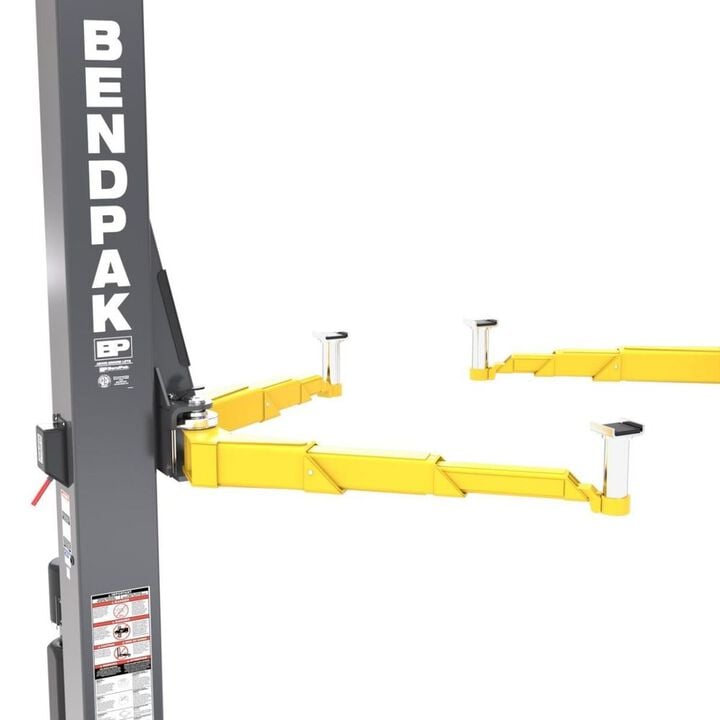 Bendpak 12APX 12000 Lbs High-Rise Clearfloor Two-Post Car Lift with Pads, large image number 8