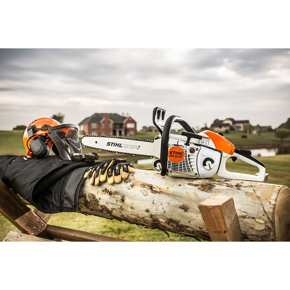 Stihl MS 201 C-EM 63PM3 409 14 Inch Bar Gas Powered Rear Handle Chainsaw, large image number 18