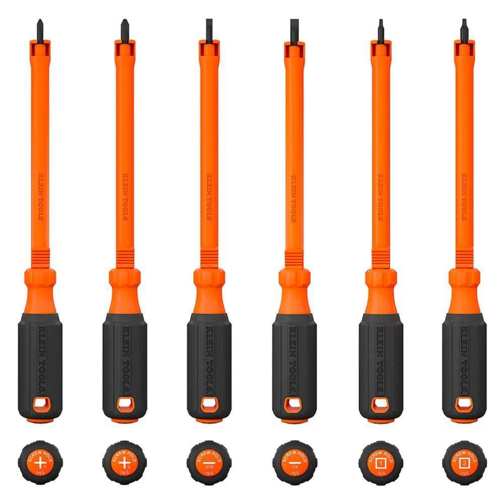 Klein Tools Insulated Hooded Screw Holding Screwdriver Set 6 Pieces, large image number 1