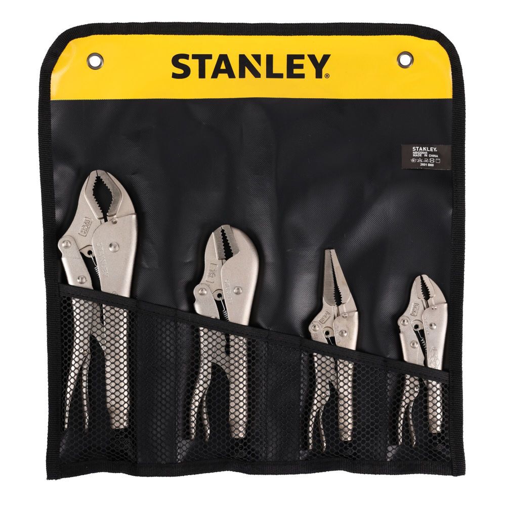 Stanley Assorted Locking Pliers Set with Bag 4 Pieces, large image number 5