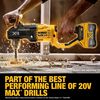 DEWALT 20V MAX XR 1/2 Inch Stud & Joist Drill (Bare Tool), small image number 3