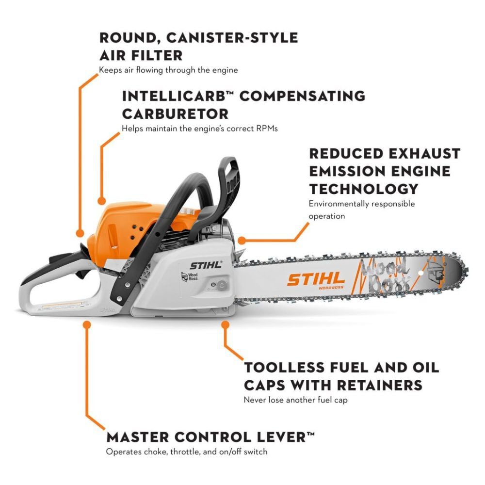 Stihl MS 251 WOOD BOSS Gas Chainsaw with 18 Inch 0.325 Bar & Chain, large image number 2