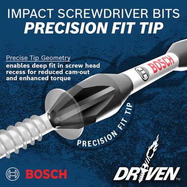 Bosch Driven Impact Screwdriving & Drilling Custom Case Set 20pc, large image number 4
