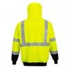 Portwest Yellow and Black Hi-Vis 2-Tone Zipped Hoodie - XL, small image number 3
