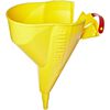 Justrite Yellow Polyethylene Stay-On Funnel, small image number 2
