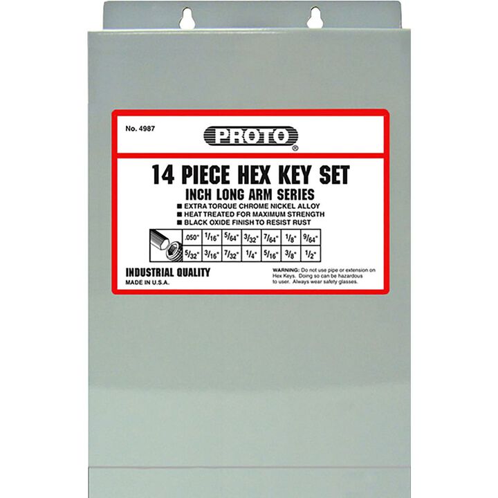 Proto 14 Piece Long Hex Key Set, large image number 1