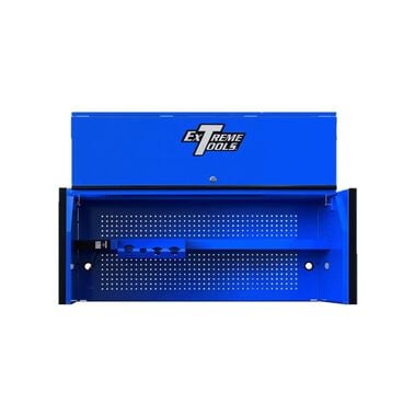 Extreme Tools 55in Blue Power Workstation Hutch with Black