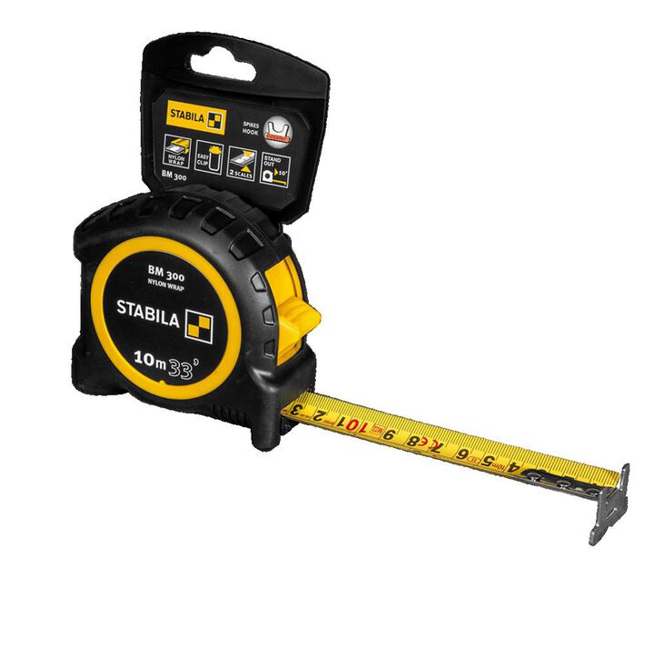 Stabila Tape Measure BM 300 33 Feet CM + Inch, large image number 1