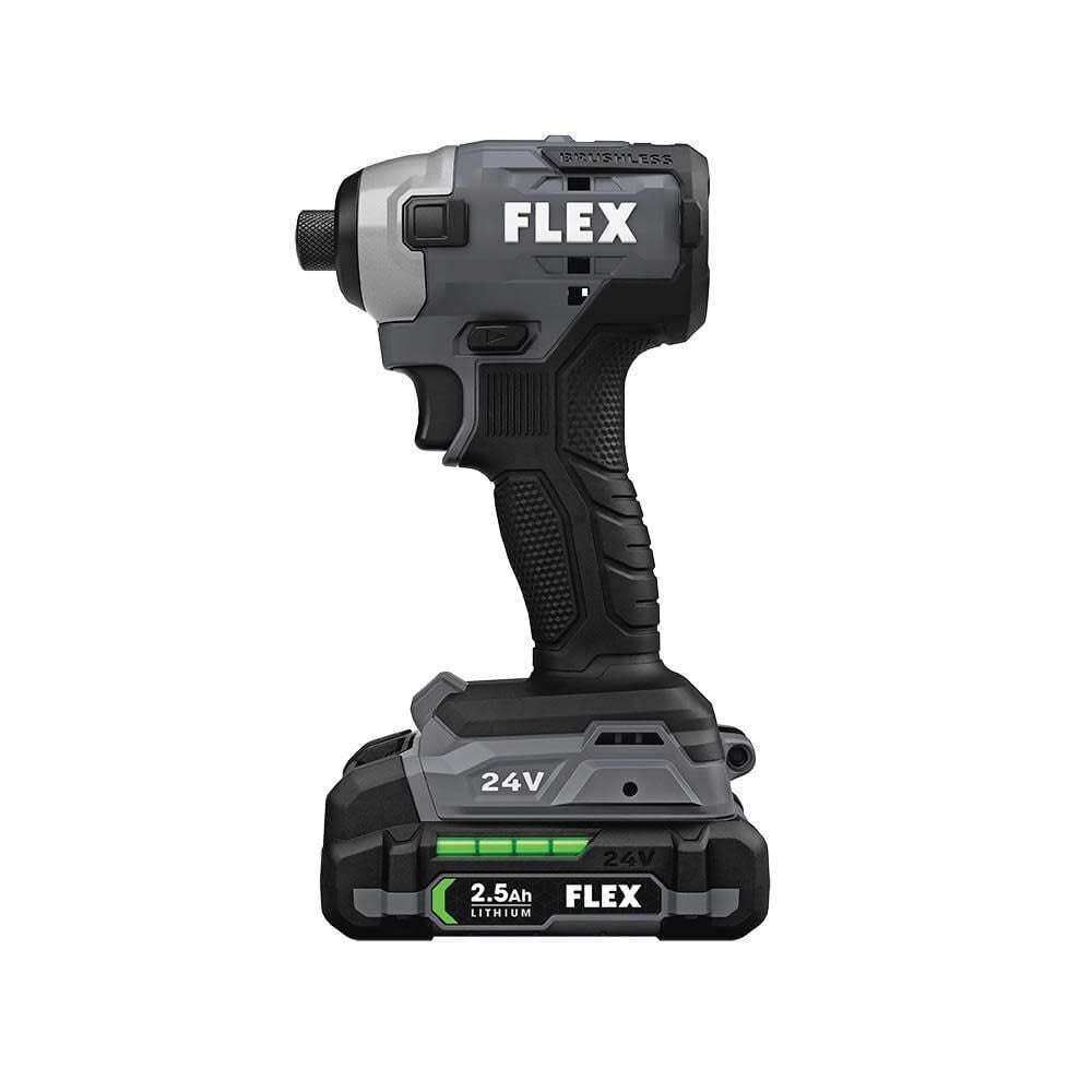 FLEX 24V Drill Driver and 1/4in Impact Driver Kit, large image number 14