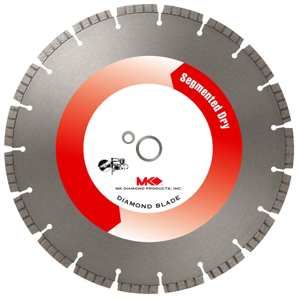 M K Diamond MK-414PB 14 Inch Supreme Segmented Turbo Rim Diamond Blade Fast Cuts in Hard Brick – 159629