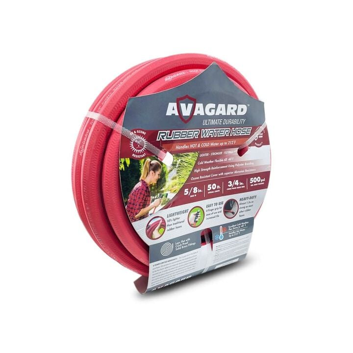 BluBird Avagard 5/8 Inch x 50 Ft. Rubber Water Hose Assembly, large image number 1