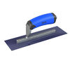 Bon Tool Finish Trowel Square Blue Steel 10-1/2 Inch x 3 Inch with Comfort Grip Handle, small image number 1