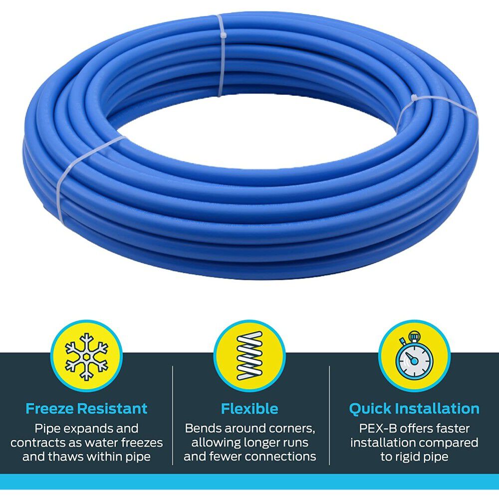 Sharkbite 3/4in x 50' Blue Polyethylene PEX Coil Tubing, large image number 3