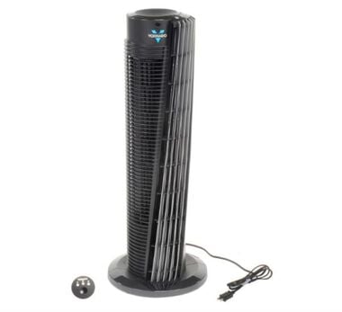 Vornado 143 Tower Circulator with Remote 120V 263 CFM 29in Black