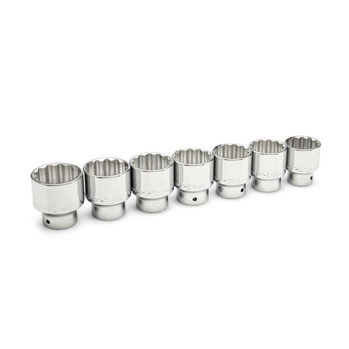 GEARWRENCH 3/4 Inch Drive 12 Point SAE Standard Length Socket 7 Piece Set, large image number 1