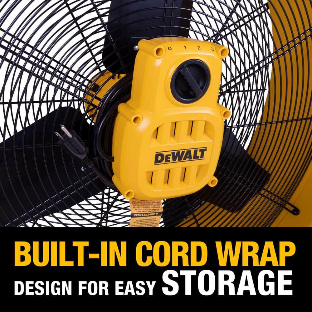 DEWALT 30 Inch 8000 CFM Drum Fan with 12 Ft Cord, large image number 10