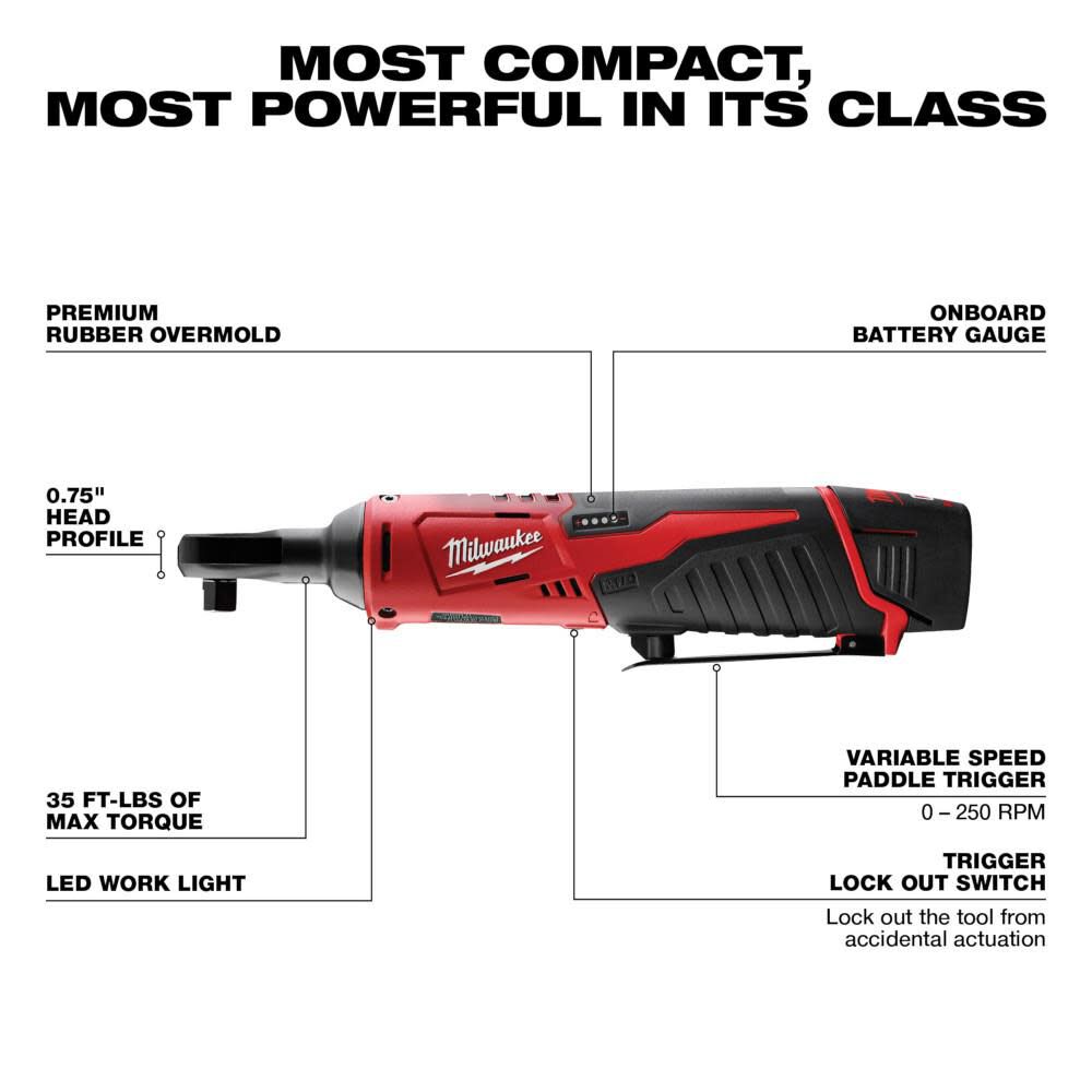 Milwaukee M12 Cordless 3 8 In Ratchet Kit 2457 21 Simolary simolary.com 7