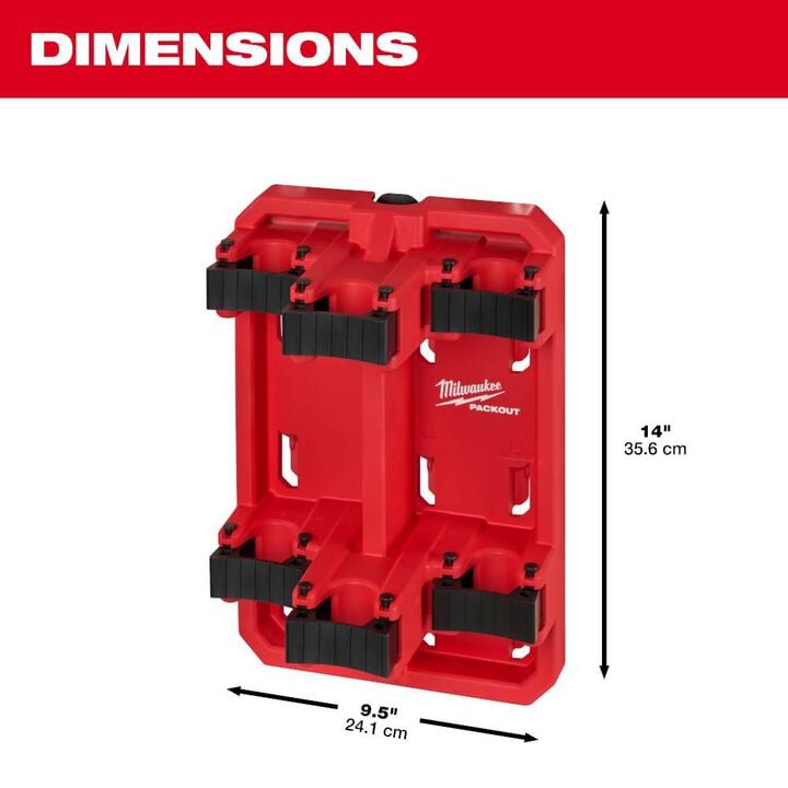 Milwaukee PACKOUT Long Handle Tool Rack, large image number 3