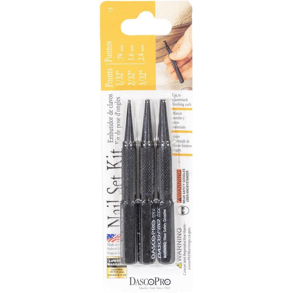 Dasco by MARSHALLTOWN Standard Nail Set 3 Pieces, large image number 2