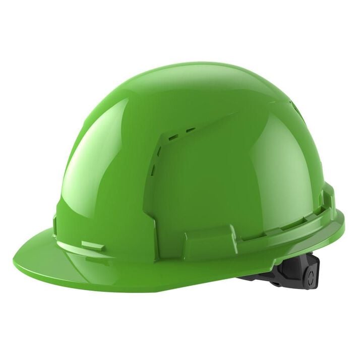 Milwaukee Green Front Brim Vented Hard Hat with 6pt Ratcheting Suspension Type 1 Class C, large image number 0