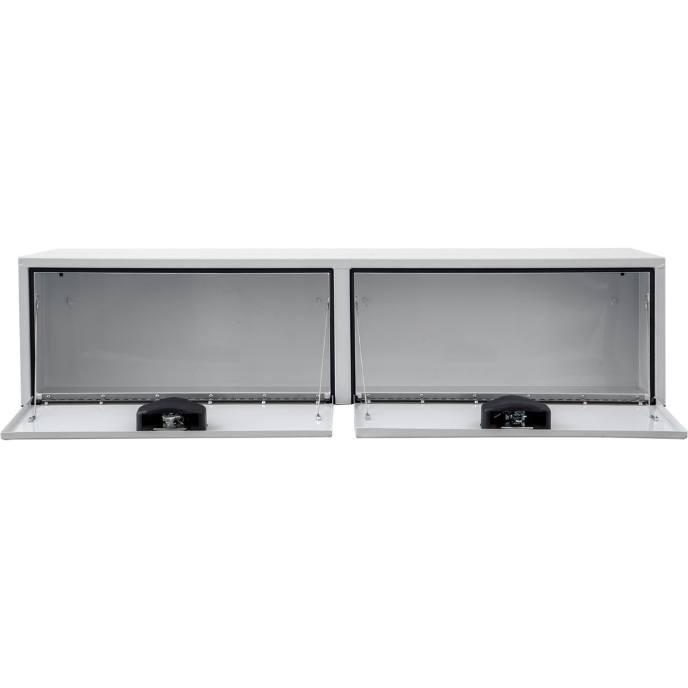 Buyers Products Company 16x13x72 Inch White Steel Topsider Truck Box, large image number 3