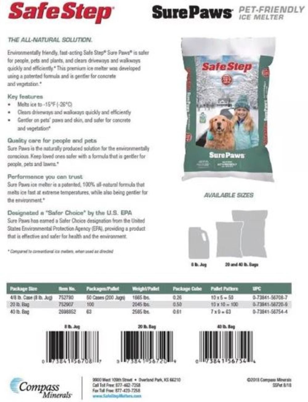 Safe Step Sure Paws 8 Lbs Magnesium Chloride Ice Melter, large image number 4