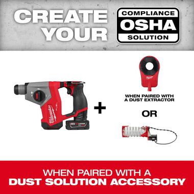 Milwaukee M12 FUEL 5/8 Inch SDS Plus Rotary Hammer Kit, large image number 8