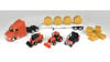 Kubota Miniature Toy Tractors Set with Trailer, Skid Steer, Vehicle, small image number 1