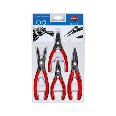Knipex Precision Circlip Pliers Set in Plastic Packaging 4pc