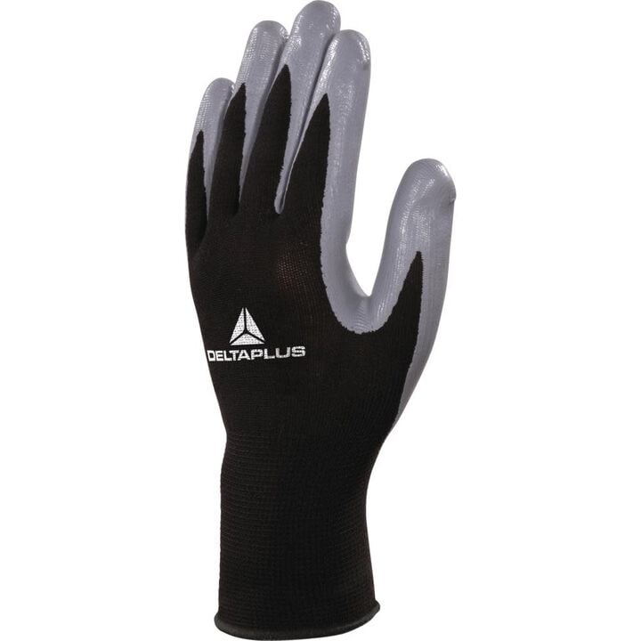 Delta Plus Mechanical Gloves, Black & Gray, Small