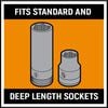 GEARWRENCH 1/4in 3/8in and 1/2in Drive Orange Metric Socket Storage Tray Set 3pc, small image number 4