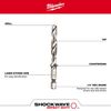 Milwaukee SHOCKWAVE 5 Pc. Metric Impact Drill Tap Set, small image number 4