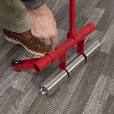 Roberts 75 lb. Vinyl and Linoleum Floor Roller with Transport Wheels, large image number 3