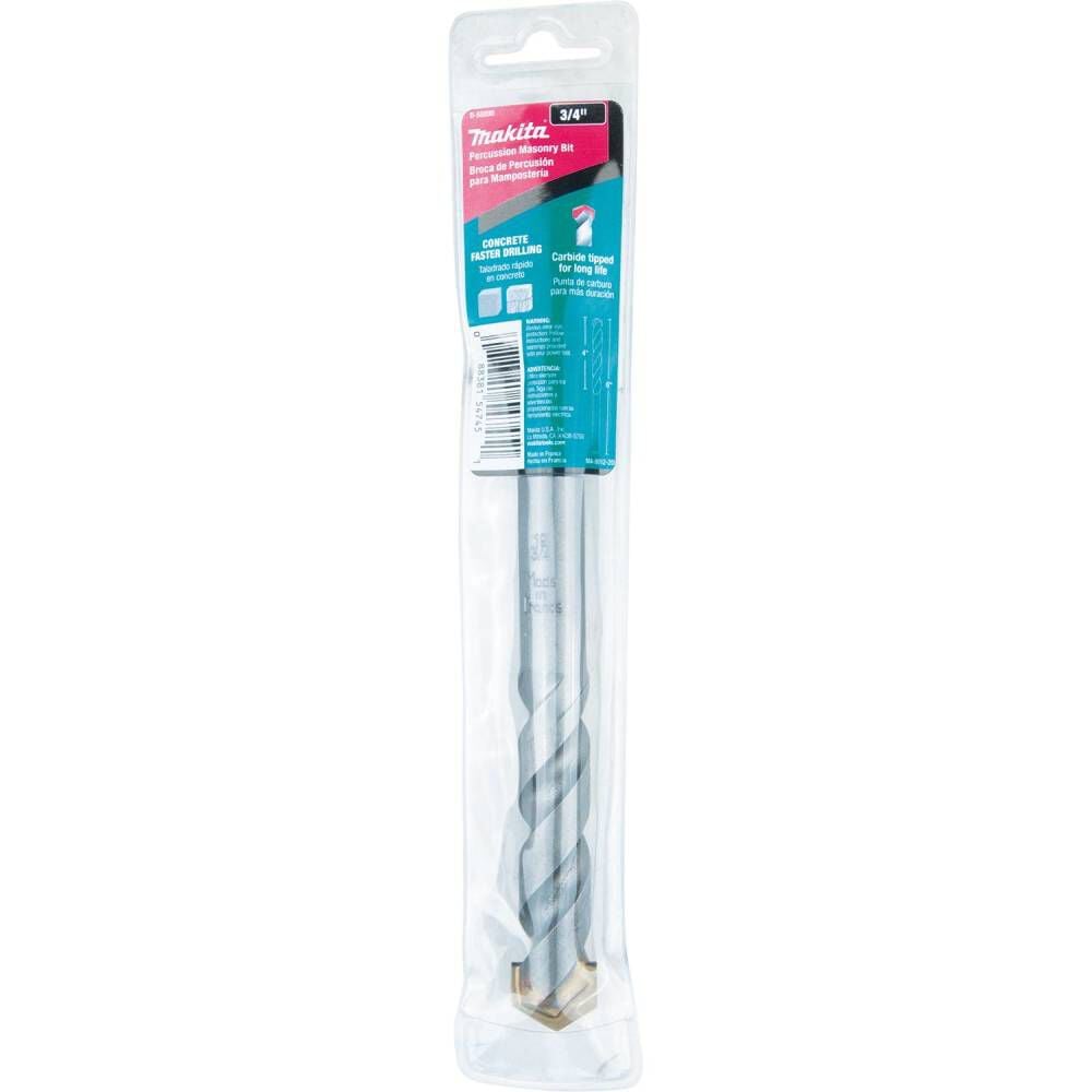 Makita Carbide Tipped Percussion Masonry Hammer Drill Bit, 3/4 Inch x 6 Inch, large image number 4