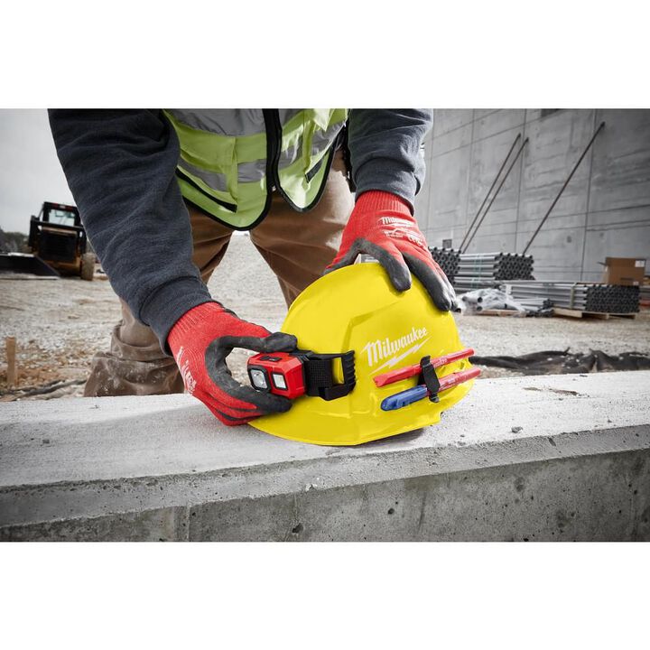 Milwaukee Black Front Brim Hard Hat with 6pt Ratcheting Suspension Type 1 Class E, large image number 4