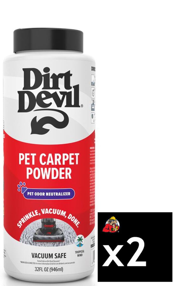 Dirt Devil Vacuum Safe Pet Odor Neutralizer Pet Carpet Powder Pack of 2