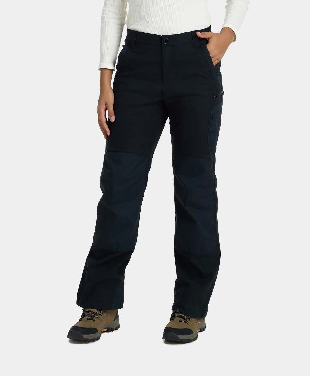 ORORO Women's 3-Zone Heated Utility Fleece Lined Pants, large image number 1