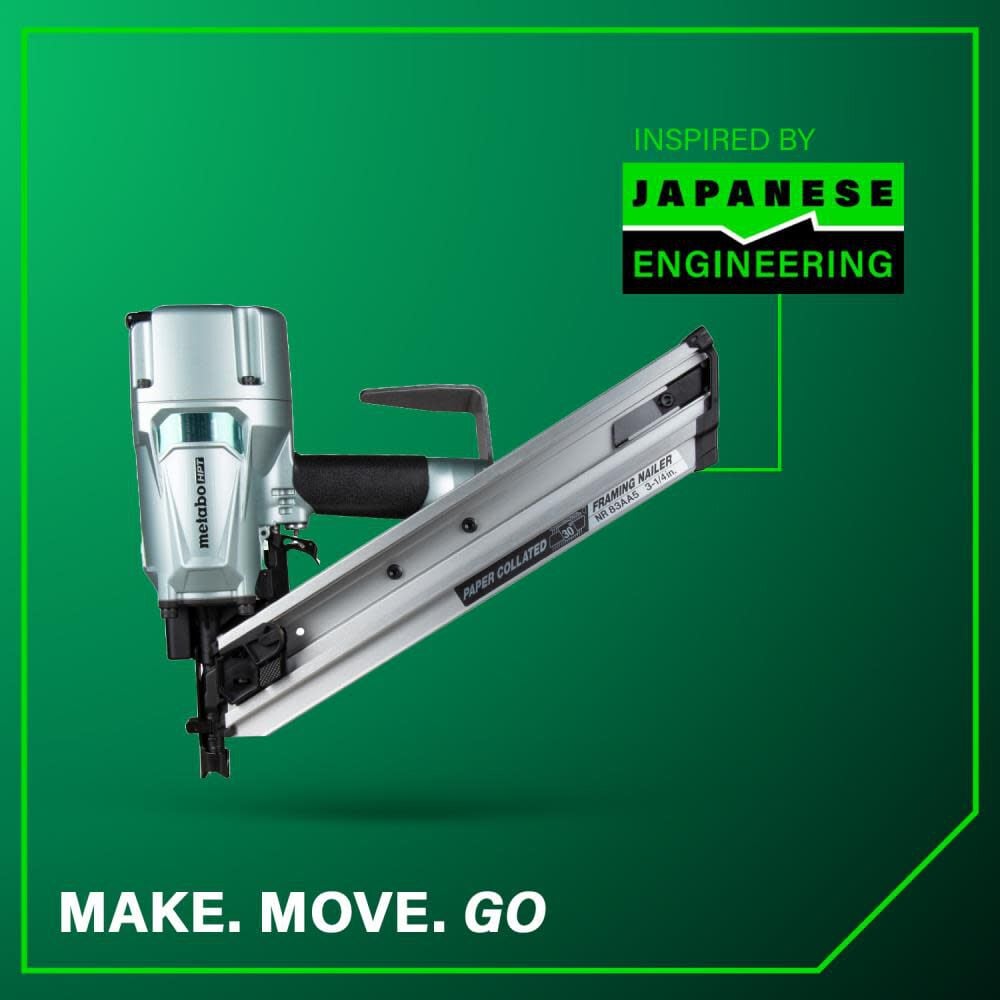 Metabo HPT 3-1/4in Clipped Head Paper Collated Framing Nailer, large image number 12