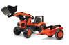 Kubota M8 Miniature Toy Pedal Tractor with Trailer and Loader, small image number 1