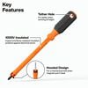 Klein Tools #2 Square Insulated Hooded Screw Holding Screwdriver, small image number 2