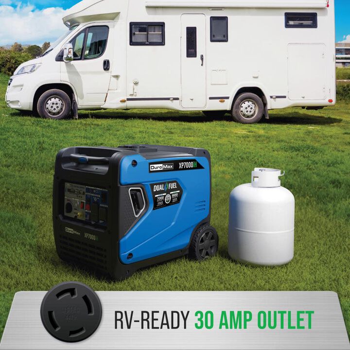 Duromax 7000 Watt Dual Fuel 49 State Portable Inverter Generator with CO Alert, large image number 3