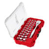 Milwaukee 1/4 Inch Drive Ratchet & Low-Profile Bit Socket Set, 34 Pieces, small image number 1